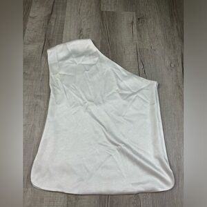 Alice + Olivia White One Shoulder Top Size Small